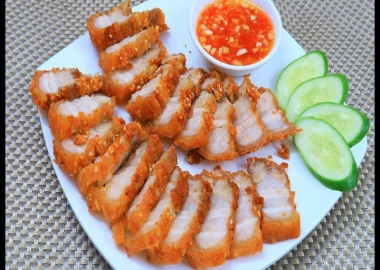 BA CHỈ CHIÊN GIÒN/ BA CHỈ CHÁY CẠNH