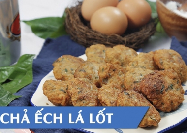 Chả ếch lá lốt bằm