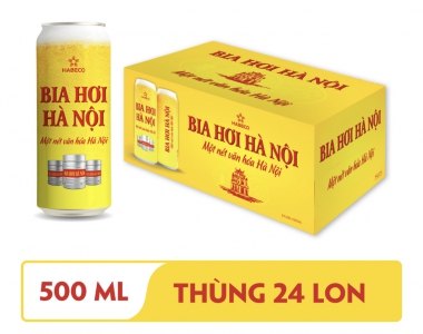 Bia Hơi Hà Nội lon 500ml