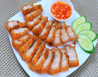 BA CHỈ CHIÊN GIÒN/ BA CHỈ CHÁY CẠNH