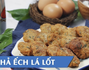 Chả ếch lá lốt bằm